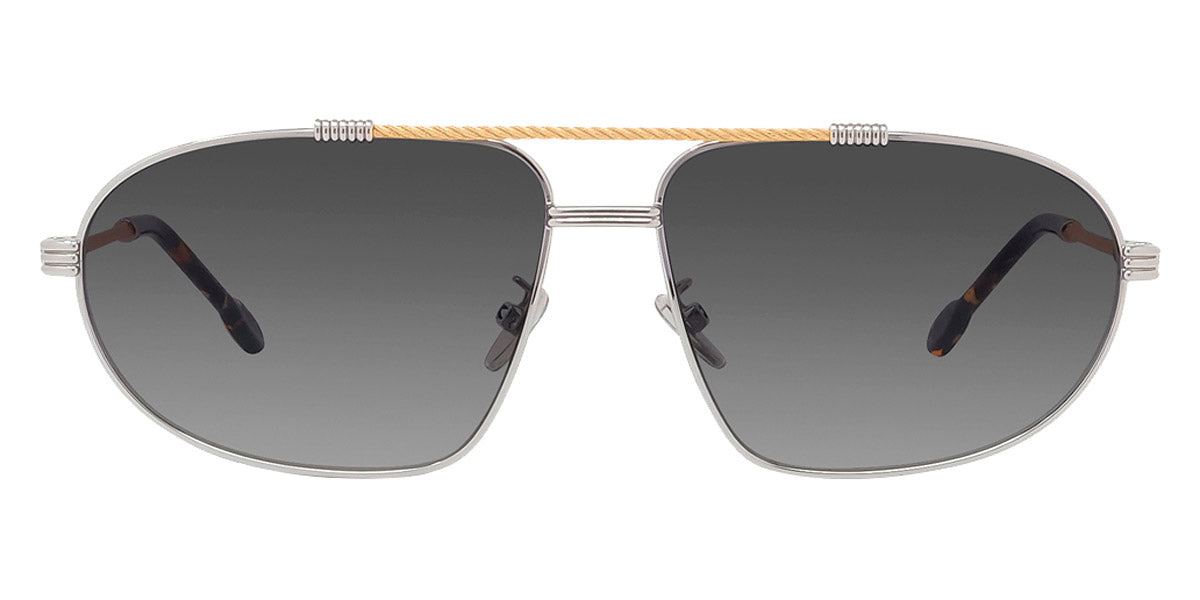 Fred® FG40037U FRD FG40037U 16B 62 - Shiny Endura Gold & Palladium/Smoke Sunglasses
