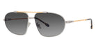Fred® FG40037U FRD FG40037U 16B 62 - Shiny Endura Gold & Palladium/Smoke Sunglasses
