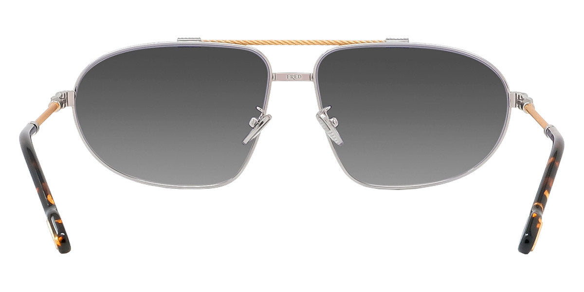 Fred® FG40037U FRD FG40037U 16B 62 - Shiny Endura Gold & Palladium/Smoke Sunglasses