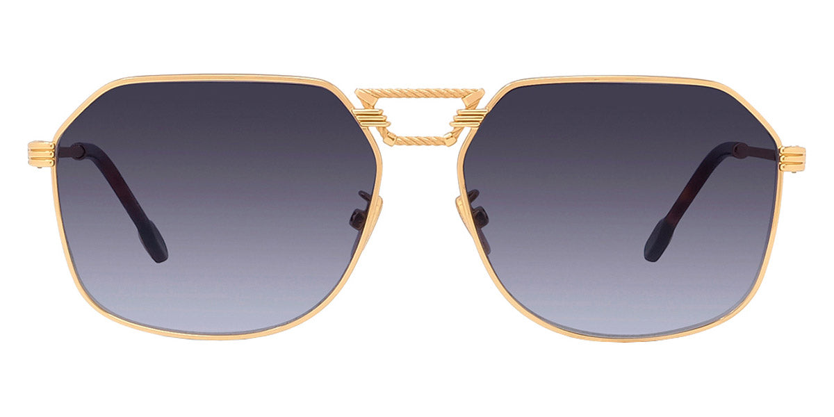 Fred® FG40038U FRD FG40038U 30B 62 - Shiny Endura Gold/Blue Sunglasses