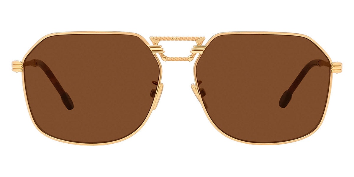 Fred® FG40038U FRD FG40038U 30E 62 - Shiny Endura Gold/Brown Sunglasses