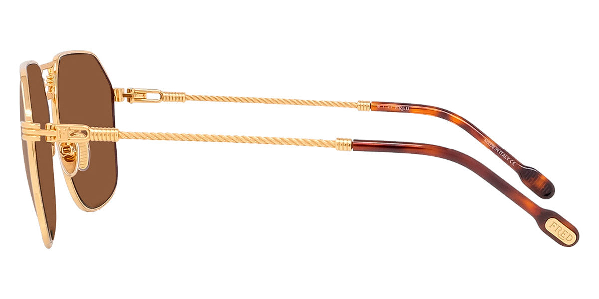 Fred® FG40038U FRD FG40038U 30E 62 - Shiny Endura Gold/Brown Sunglasses