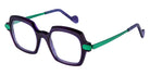 NaoNed® Fogeo NAO Fogeo 79BL 47 - Blue / Neon Dark Green Eyeglasses