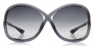 Tom Ford® FT0009 Whitney FT0009 Whitney 0B5 64 - 0B5 - Shiny Dark Grey / Gradient Smoke Lenses Sunglasses