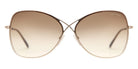 Tom Ford® FT0250 Colette FT0250 Colette 28F 63 - 28F - Shiny Rose Gold, Dark Brown Temple Tips / Gradient Brown Lenses Sunglasses