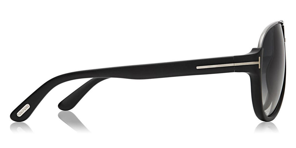Tom Ford® FT0334 Dimitry FT0334 Dimitry 02W 59 - 02W - Matte Black, Shiny Dark Ruthenium Details / Gradient Blue Lenses Sunglasses