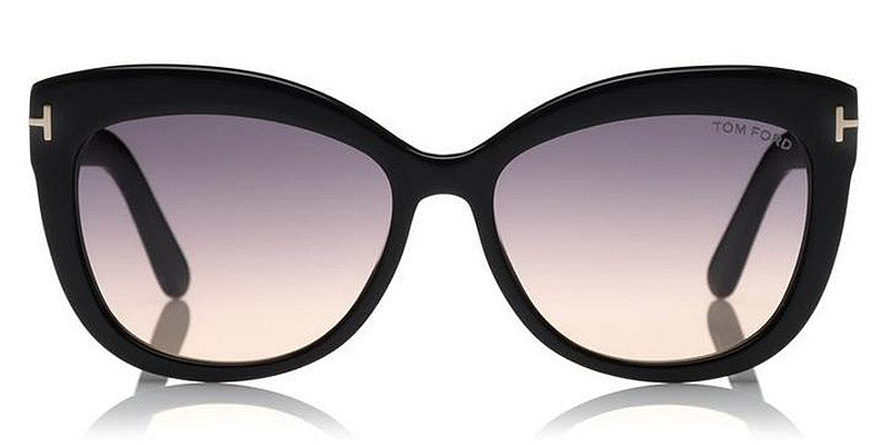 Tom Ford® FT0524 Alistair FT0524 Alistair 01B 56 - 01B - Shiny Black / Gradient Smoke Lenses Sunglasses