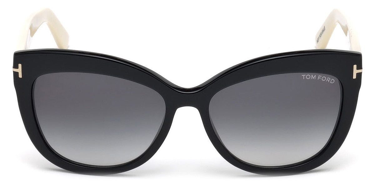 Tom Ford® FT0524 Alistair FT0524 Alistair 05B 56 - Shiny Black/Shiny Ivory Sunglasses