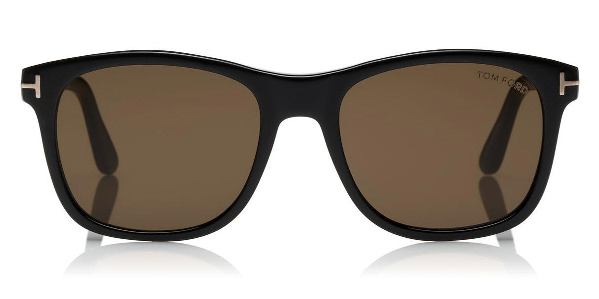 Tom Ford® FT0595 Eric-02 FT0595 Eric-02 01J 55 - 01J - Shiny Black, Rose Gold T Logo/ Roviex Lenses Sunglasses