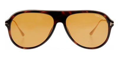 Tom Ford® FT0624 Nicholai-02 FT0624 Nicholai-02 52E 57 - Shiny Classic Dark Havana/Shiny Rose Gold Sunglasses