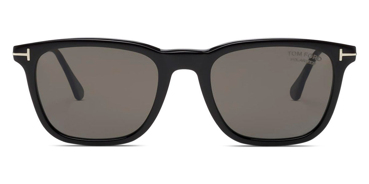 Tom Ford® FT0625 Arnaud-02 FT0625 Arnaud-02 01D 53 - 01D - Shiny Black, Shiny Black Metal Temples / Smoke Polarized Lenses Sunglasses