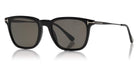 Tom Ford® FT0625 Arnaud-02 FT0625 Arnaud-02 01D 53 - 01D - Shiny Black, Shiny Black Metal Temples / Smoke Polarized Lenses Sunglasses