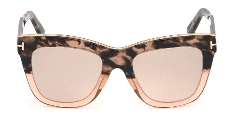 Tom Ford® FT0685 Julie FT0685 Julie 56G 52 - Pink Havana-To-Transparent Pink/Pink Havana Sunglasses