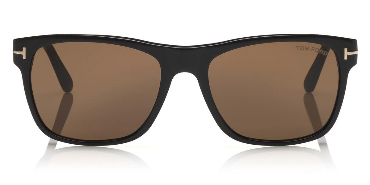 Tom Ford® FT0698 Giulio FT0698 Giulio 01J 59 - 01J - Shiny Black/ Brown Lenses Sunglasses