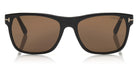 Tom Ford® FT0698 Giulio FT0698 Giulio 01J 59 - 01J - Shiny Black/ Brown Lenses Sunglasses