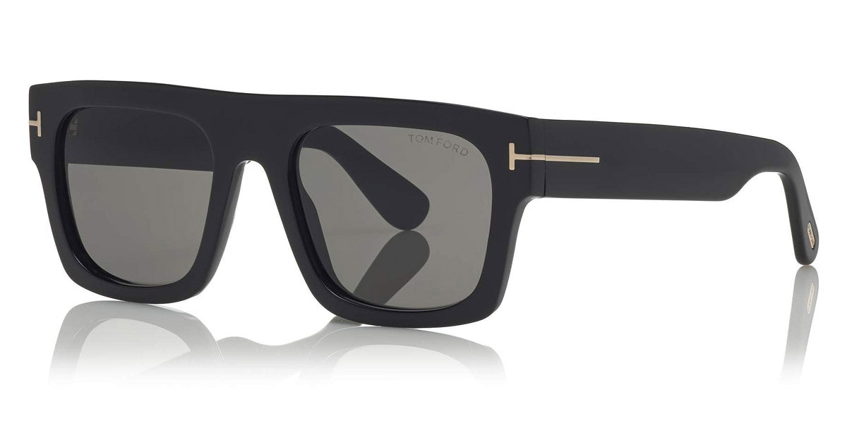 Tom Ford® FT0711 Fausto FT0711 Fausto 75S 53 - 75S - Shiny Transparent Fuchsia, t" Logo / Pink Lenses Fw22 Adv" Sunglasses