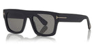 Tom Ford® FT0711 Fausto FT0711 Fausto 75S 53 - 75S - Shiny Transparent Fuchsia, t" Logo / Pink Lenses Fw22 Adv" Sunglasses