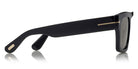 Tom Ford® FT0711 Fausto FT0711 Fausto 75S 53 - 75S - Shiny Transparent Fuchsia, t" Logo / Pink Lenses Fw22 Adv" Sunglasses