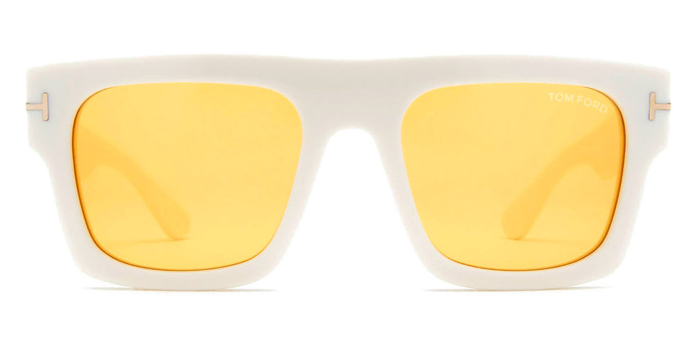 Tom Ford® FT0711 Fausto FT0711 Fausto 25E 53 - Shiny Ivory Sunglasses