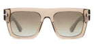 Tom Ford® FT0711 Fausto FT0711 Fausto 47Q 53 - 47Q - Shiny Transparent Oyster / Gradient Brown Lenses Sunglasses