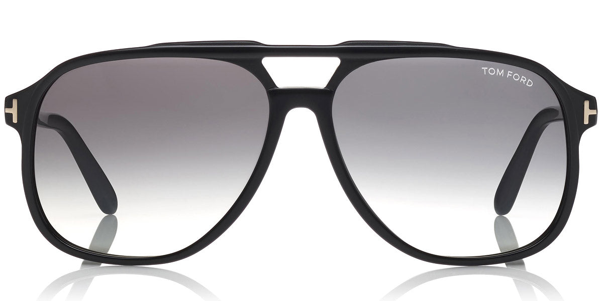 Tom Ford® FT0753 Raoul FT0753 Raoul 01B 62 - 01B - Shiny Black/ Gradient Smoke Lenses Sunglasses