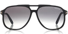 Tom Ford® FT0753 Raoul FT0753 Raoul 01B 62 - 01B - Shiny Black/ Gradient Smoke Lenses Sunglasses