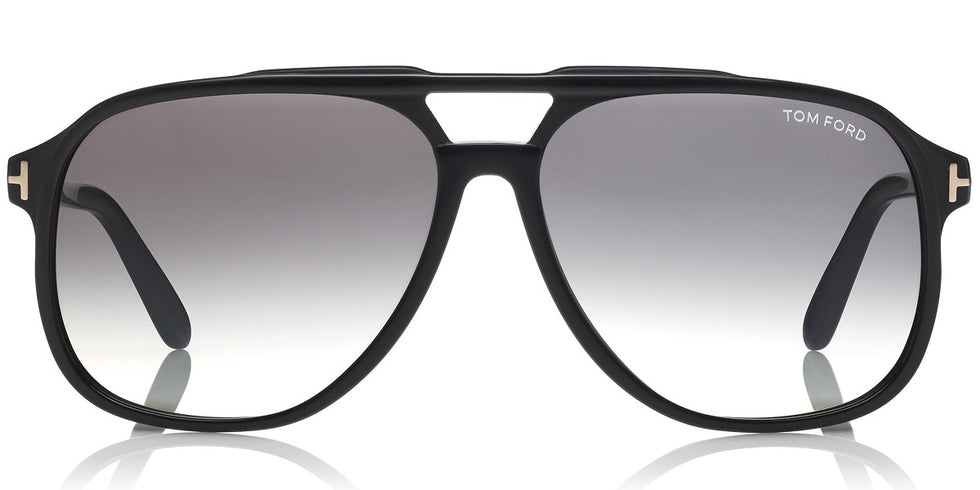 Tom Ford® FT0753 Raoul FT0753 Raoul 01B 62 - 01B - Shiny Black/ Gradient Smoke Lenses Sunglasses