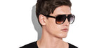 Tom Ford® FT0753 Raoul FT0753 Raoul 01B 62 - 01B - Shiny Black/ Gradient Smoke Lenses Sunglasses