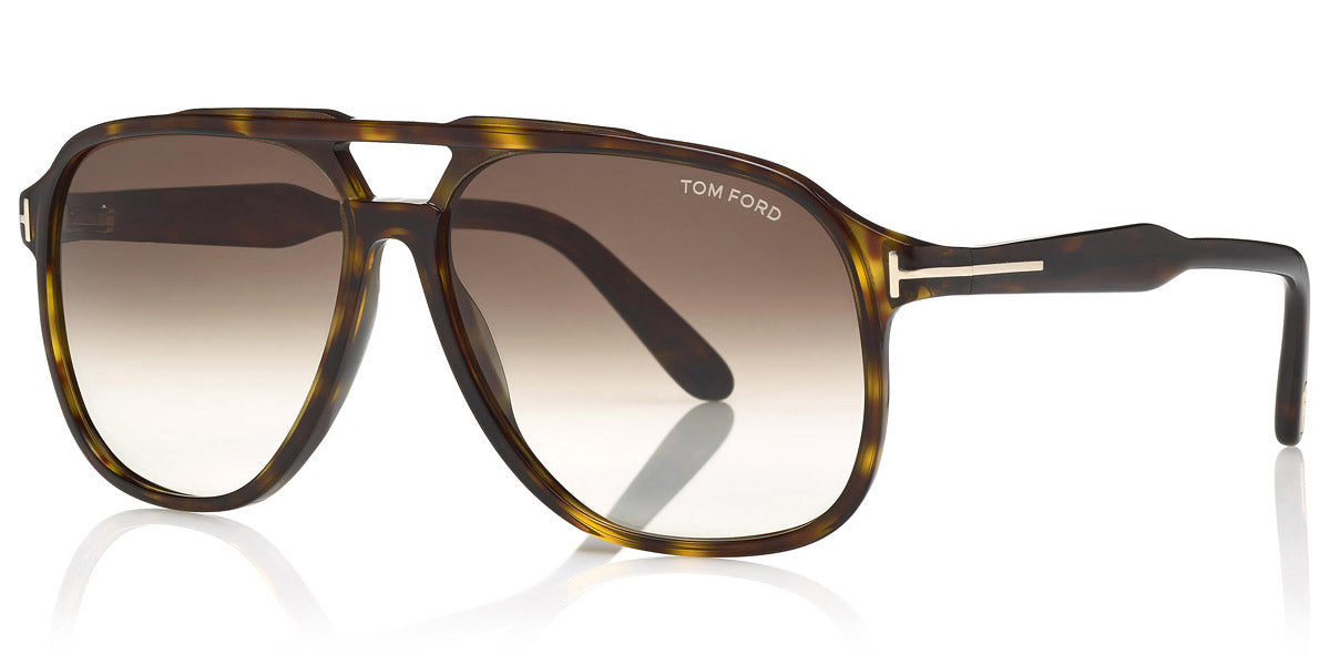 Tom Ford® FT0753 Raoul FT0753 Raoul 52K 62 - 52K - Shiny Classic Dark Havana/ Gradient Roviex Lenses Sunglasses