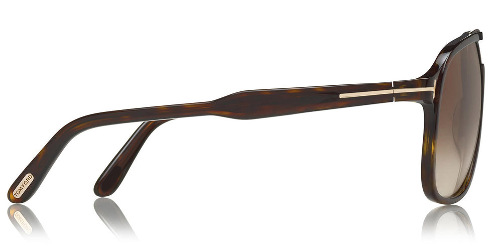 Tom Ford® FT0753 Raoul FT0753 Raoul 52K 62 - 52K - Shiny Classic Dark Havana/ Gradient Roviex Lenses Sunglasses