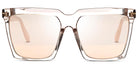 Tom Ford® FT0764 Sabrina-02 FT0764 Sabrina-02 20Z 58 - 20Z - Shiny Transparent Light Sand/ Rose Gold Flash Lenses (Ss20 Adv) Sunglasses