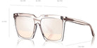 Tom Ford® FT0764 Sabrina-02 FT0764 Sabrina-02 20Z 58 - 20Z - Shiny Transparent Light Sand/ Rose Gold Flash Lenses (Ss20 Adv) Sunglasses