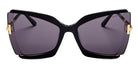 Tom Ford® FT0766 Gia FT0766 Gia 03A 63 - Black & Crystal With Endura Gold Sunglasses