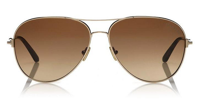Tom Ford® FT0823 Clark FT0823 Clark 48G 61 - 48G - Shiny Dark Brown, Classic Dark Havana / Gradient Brown Lenses Sunglasses