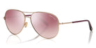 Tom Ford® FT0823 Clark FT0823 Clark 28D 61 - 28D - Shiny Rose Gold, Black / Polarized Gradient Smoke Lenses Sunglasses