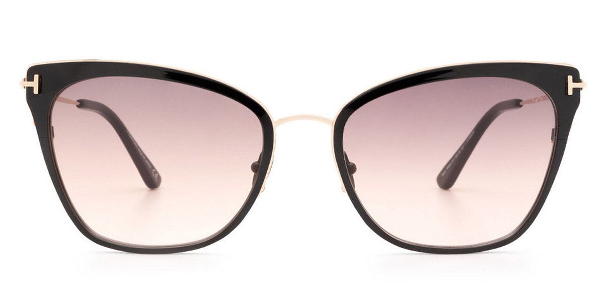 Tom Ford® FT0843 Faryn - Shiny Black with Shiny Rose Gold
