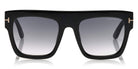 Tom Ford® FT0847 Renee FT0847 Renee 01B 52 - 01B - Shiny Black / Gradient Smoke Lenses Sunglasses
