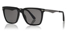 Tom Ford® FT0862 Garrett FT0862 Garrett 56C 54 - 56C - Havana & Grey Front W. Palladium Temples / Smoke Lenses W. Silver Fl. Sunglasses