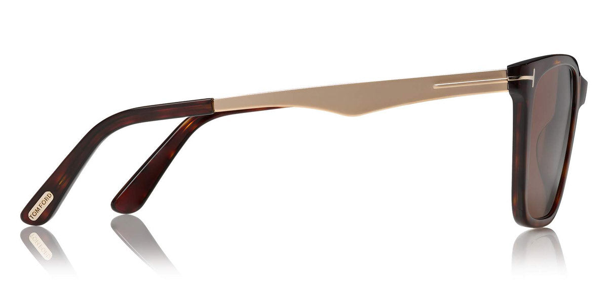 Tom Ford® FT0862 Garrett FT0862 Garrett 01D 56 - 01D - Shiny Black W. Shiny Dark Ruthenium Temples / Polarized Smoke Lenses Sunglasses