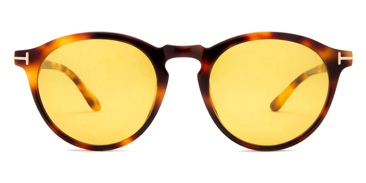 Tom Ford® FT0904 Aurele FT0904 Aurele 53E 52 - Shiny Medium Blonde Havana Sunglasses