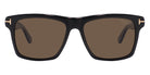 Tom Ford® FT0906 Buckley-02 FT0906 Buckley-02 53N 56 - 53N - Shiny Medium Blonde Havana / Green Lenses Sunglasses