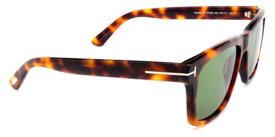 Tom Ford® FT0906 Buckley-02 FT0906 Buckley-02 55E 56 - 55E - Shiy Brown W. Amber Stripes / Yellow Lenses Sunglasses