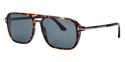 Tom Ford® FT0910 Crosby FT0910 Crosby 52V 59 - Classic Dark Havana With Dark Ruthenium Sunglasses