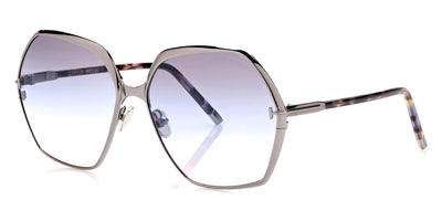 Tom Ford® FT0912 Fonda-02 FT0912 Fonda-02 14B 60 - Shiny Light Ruthenium With Violet Havana Sunglasses