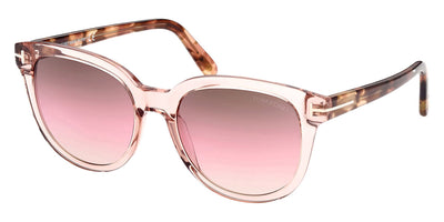 Tom Ford® FT0914 Olivia-02 FT0914 Olivia-02 72F 54 - Transparent Powder Pink With Antique Pink Havana Sunglasses