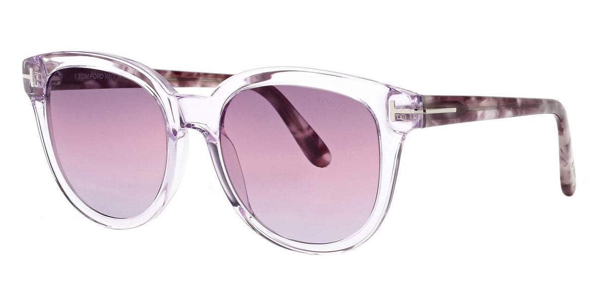 Tom Ford® FT0914 Olivia-02 FT0914 Olivia-02 78Z 54 - Transparent Lilac With Lilac Vintage Havana Sunglasses