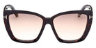 Tom Ford® FT0920 Scarlet-02 FT0920 Scarlet-02 52G 57 - 52G - Shiny Havana / Gradient Brown Lenses W. Light Gold Flash Sunglasses