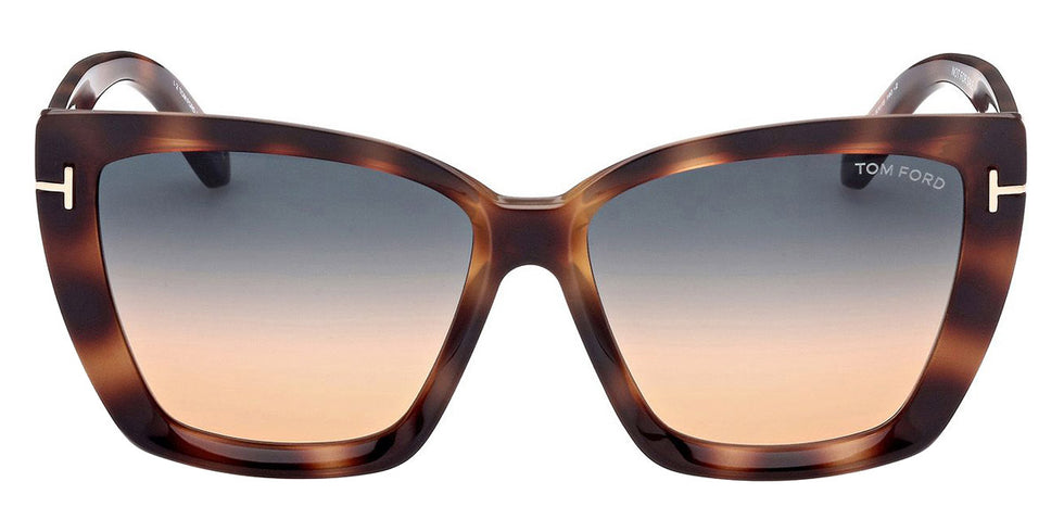 Tom Ford® FT0920 Scarlet-02 FT0920 Scarlet-02 53P 57 - 53P - Shiny Medium Havana / Gradient Teal-To-Orange Lenses Sunglasses