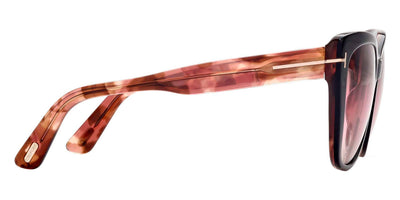 Tom Ford® FT0937 Nora FT0937 Nora 05F 57 - 05F - Shiny Black & Antique Pink Havana / Grad. Brown, Pink, & Sand Lenses Sunglasses