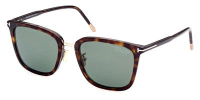 Tom Ford® FT0949-D FT0949-D 52R 55 - 52R - Dark Havana / Green Polarized Sunglasses